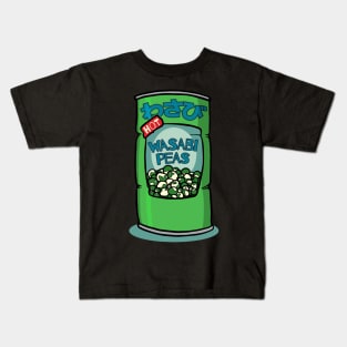 Wasabi Peas Japanese Food Kanji Kids T-Shirt